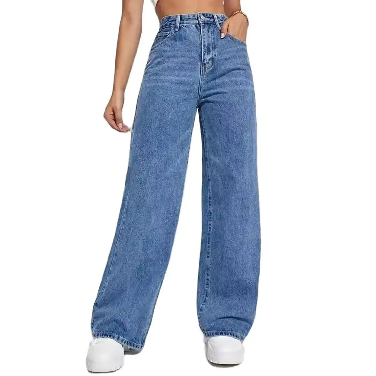Fashion retro blue jeans