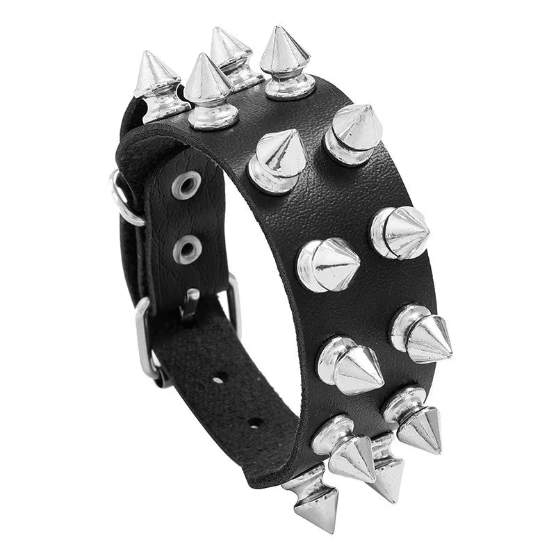 PU Leather Studded Bracelet