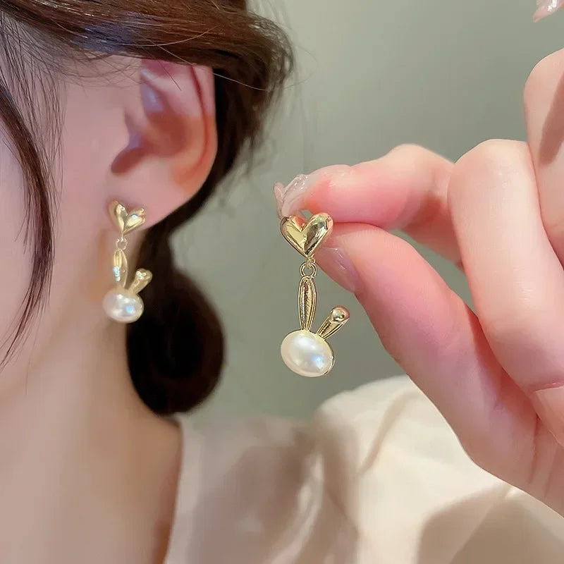 Pearl Long Earrings