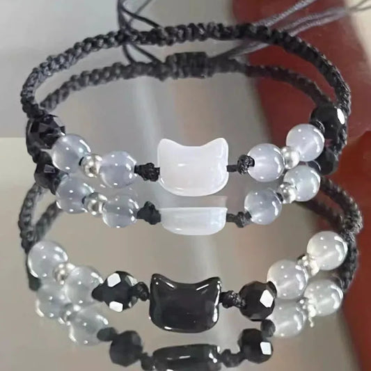 Moonstone Obsidian Bracelets