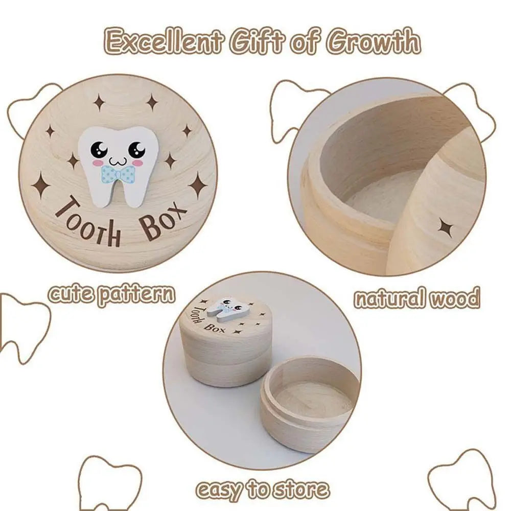 Wooden Milk Teeth Organizer