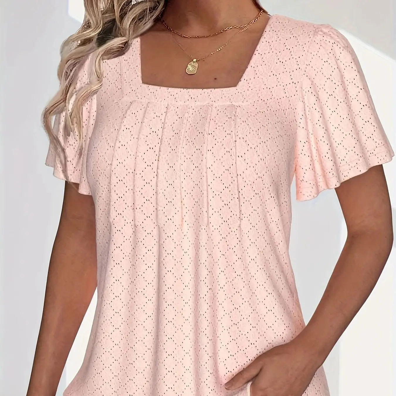 Plus size  elegant hollow tops