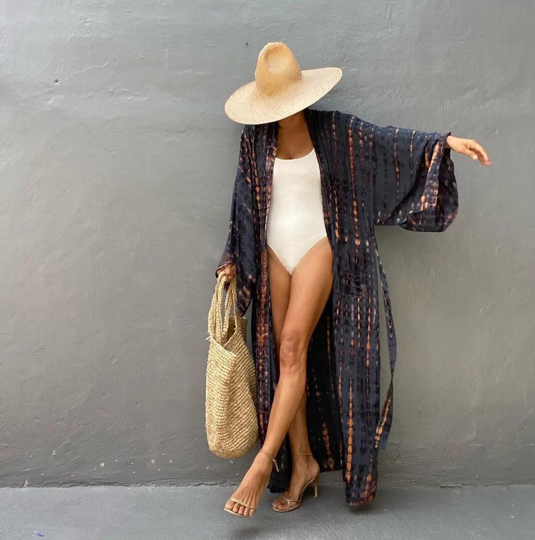 Long   Swimsuit Cover up