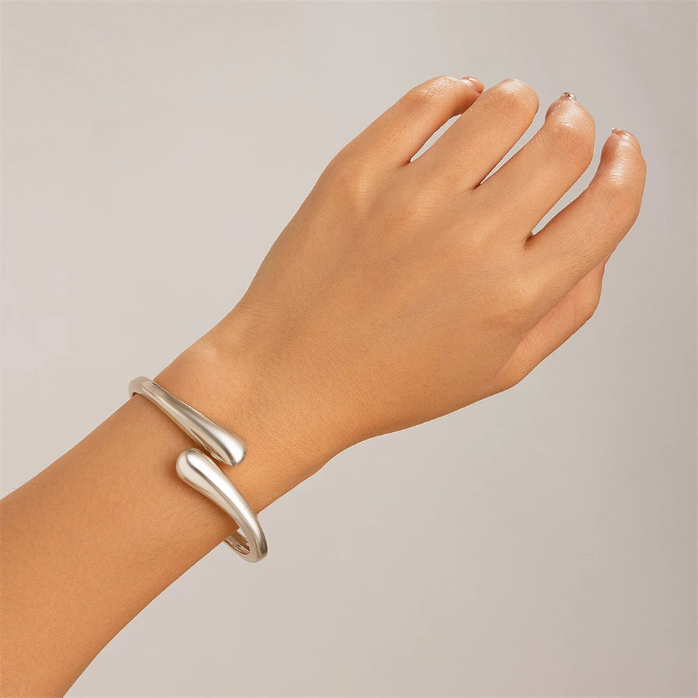 Wide Metal Bangle
