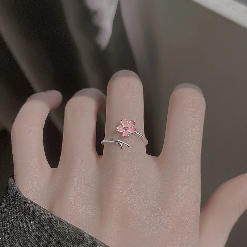 Luxury Zircon Flower   Rings