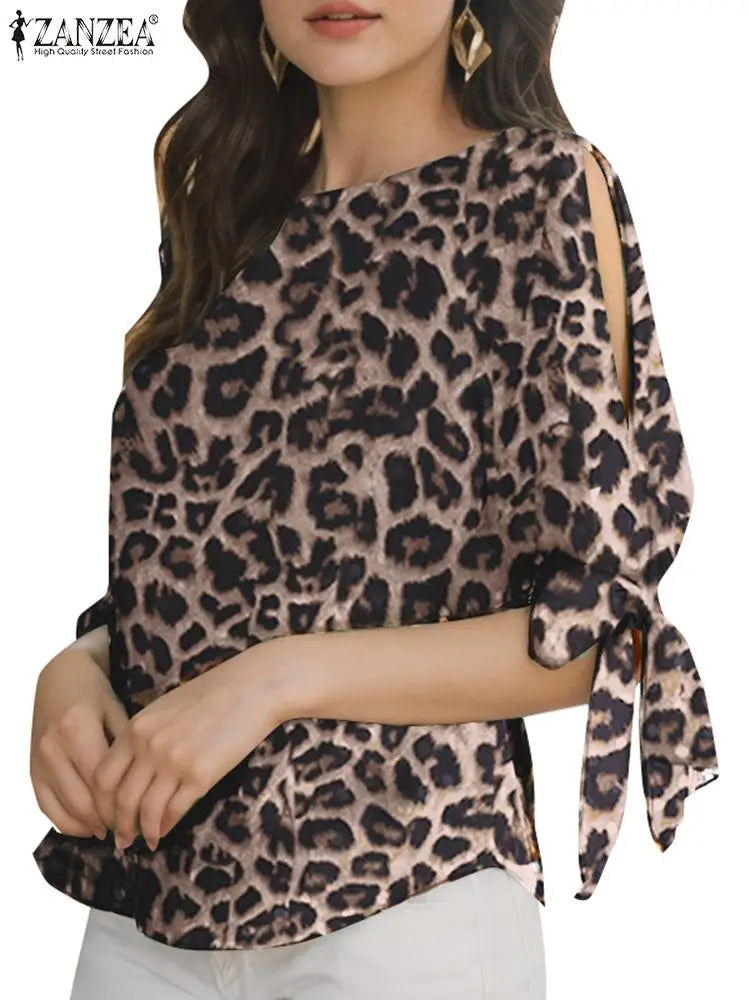 Leopard Printed Blouse