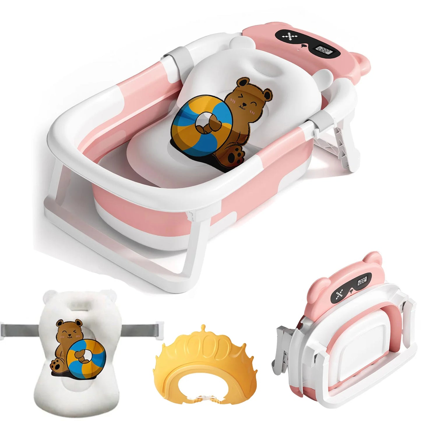 Baby Bath Tub with Bath Cushion