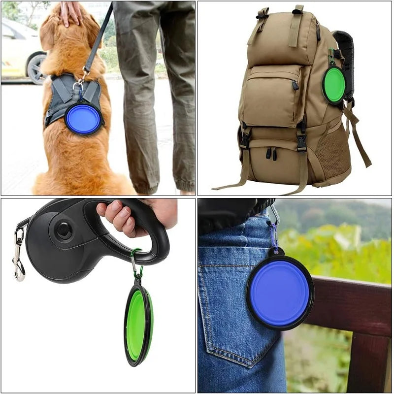 Portable   Dog Feeder Bowl