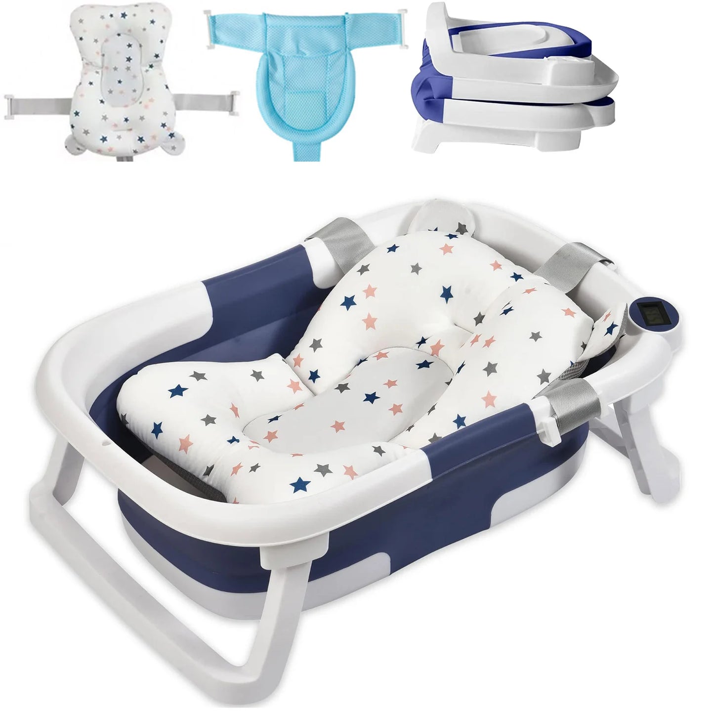 Baby Bath Tub with Bath Cushion