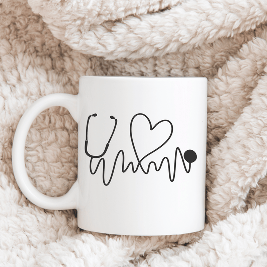 Stethoscope 11oz White Mug
