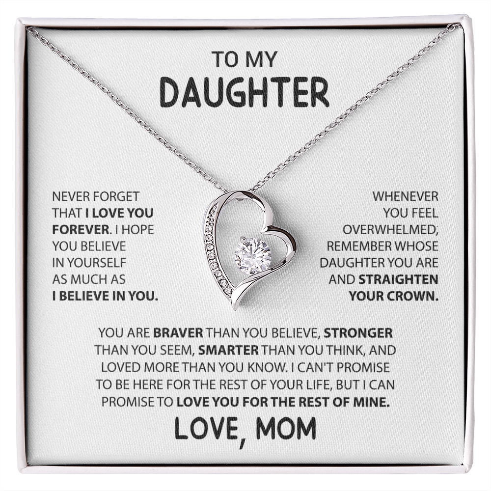 To My Daughter, Love Mom