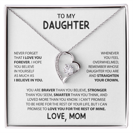 To My Daughter, Love Mom
