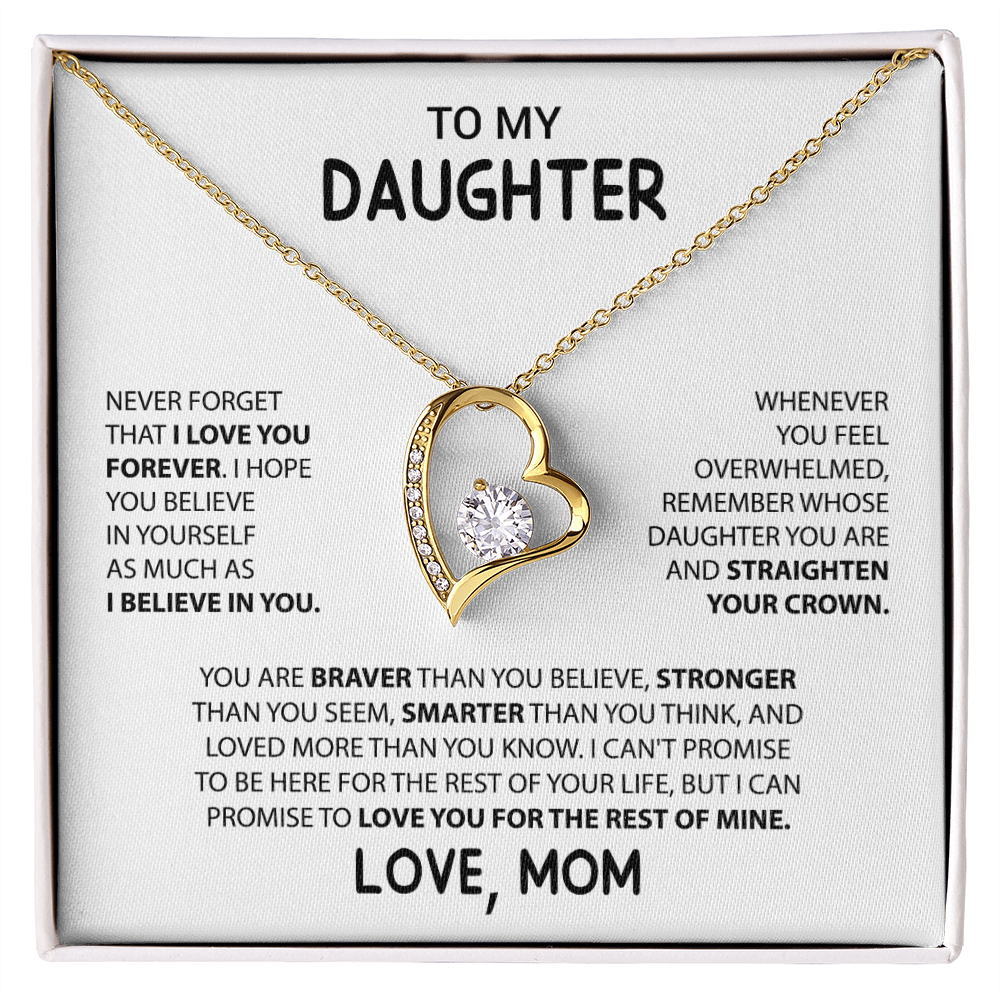 To My Daughter, Love Mom