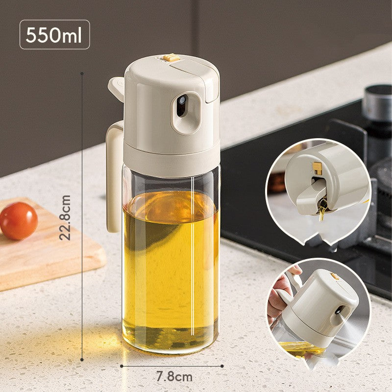 2 In 1 Oil Sprayer Bottle BBQ Cooking Oil Dispenser Olive Oil Pourers Sprayer Kitchen Baking Oil Mister Vinegar Bottle Cinda Kay collections