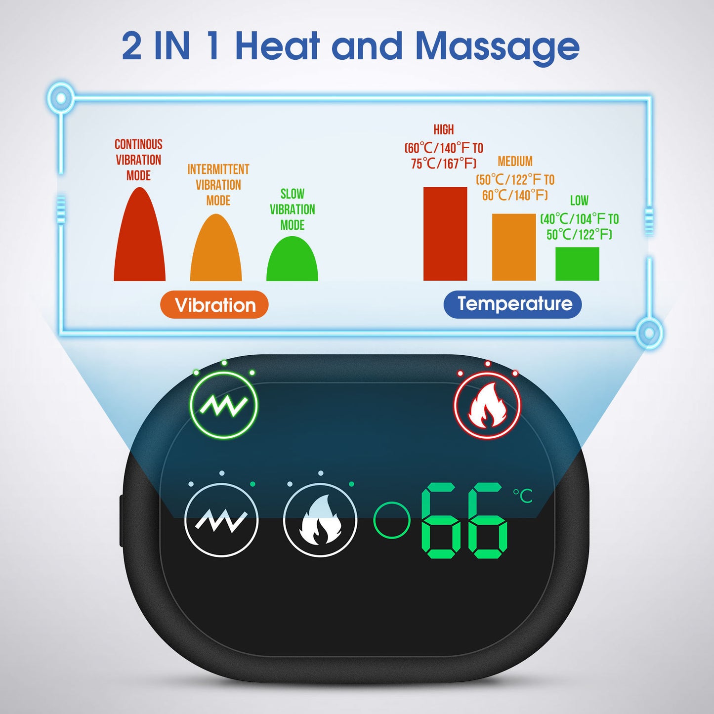Rechargeable Convenient Electric Heating Shoulder Pad